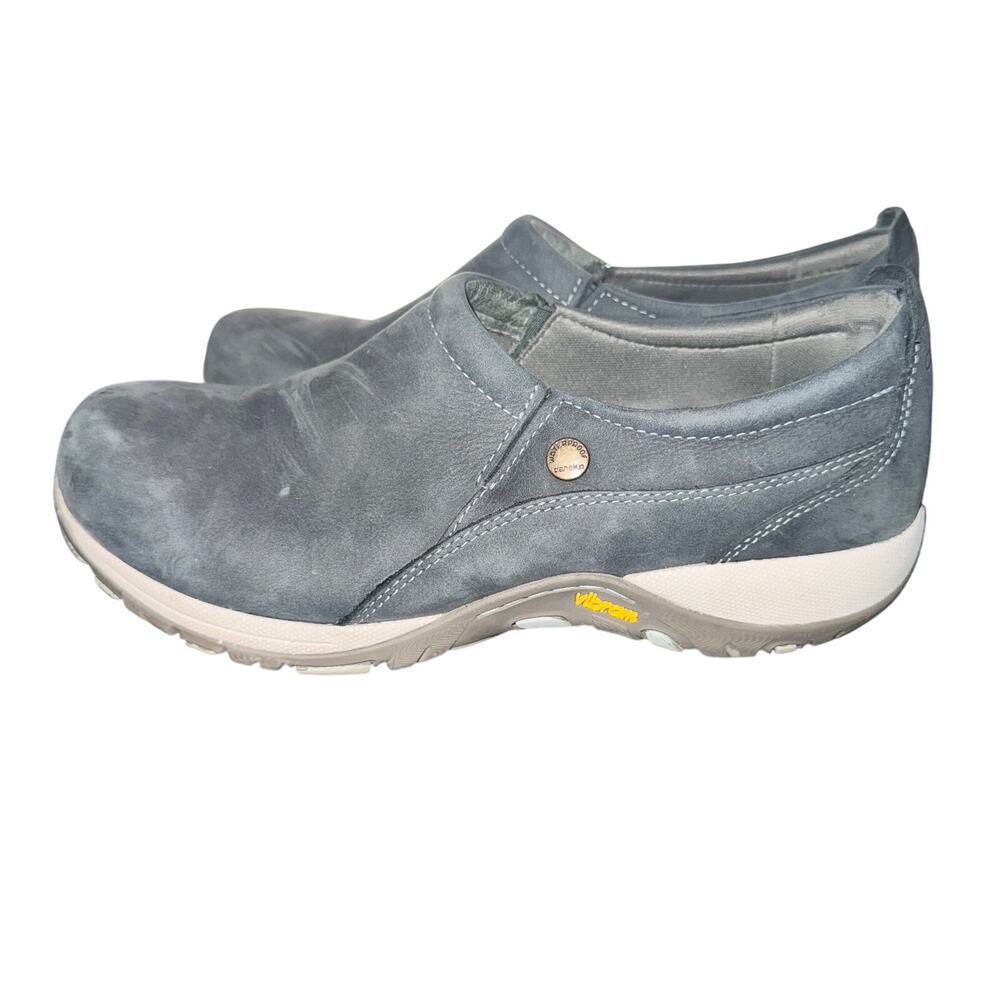Dansko Patti Slip On Shoes Women's Size 8.5 Black Leather Vibram Sole Comfort WP